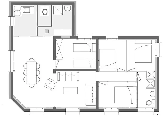 Les Mouettes 2, Agreable 6 Personnes, 4 Chambres, A 5 Minutes De La Grande